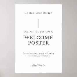 Begrüßungszeichen: Eigene Dateien hochladen Poster