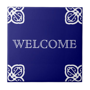 Begrüßungszeichen Fliese