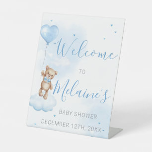 Begrüßungszeichen für Babydusche nur selten abwart Sockelschild