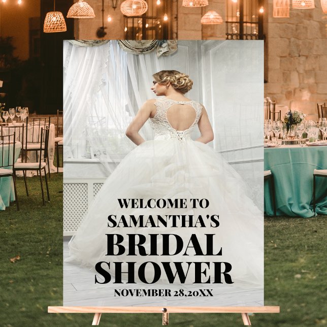 Begrüßungszeichen für Foto Akryllisches Brautparty Acrylschild (Von Creator hochgeladen)