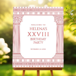 Begrüßungszeichen für Göttin-Party Poster