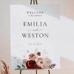Begrüßungszeichen für Herbst Bohemische Hochzeit Poster<br><div class="desc">Dieses Herbst-Begrüßungszeichen der Emilia-Kollektion zeigt handgezeichnet Blumenmuster in den Herbstfarben Bordeaux,  Rosa und Gold. Personalisieren Sie es einfach und schnell mit Ihren Daten. Klicken Sie einfach auf den Button "Anpassen",  um Stil und Position des Textes zu verändern und zu formatieren.</div>
