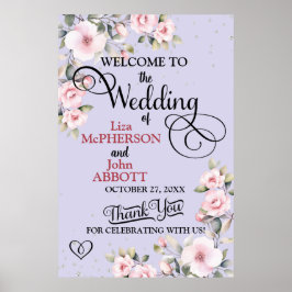 Begrüßungszeichen für hübsche Blumenzehen Poster