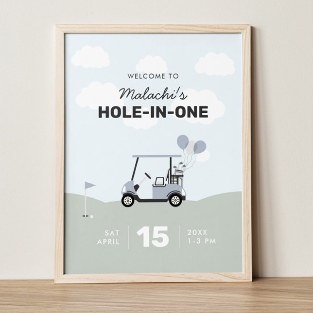 Begrüßungszeichen für Jungen "Hole-in-One Golf 1.  Poster (Von Creator hochgeladen)