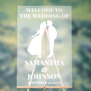 Begrüßungszeichen für mattierte Akryllische Weiße  Acrylschild