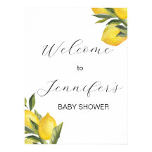 Begrüßungszeichen für Wasserfarben Lemon Babydusch