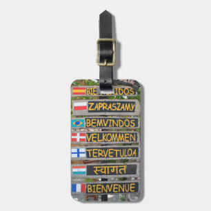 Begrüßungszeichen Gepäckanhänger