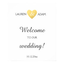 Begrüßungszeichen Imitate goldenes Herz, individue