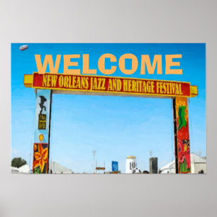 Begrüßungszeichen, Jazzmusik, Poster