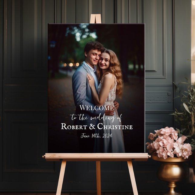 Begrüßungszeichen mit Foto-Schrift Poster (Von Creator hochgeladen)