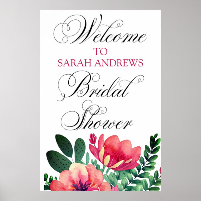 Begrüßungszeichen personalisiert poster (Vorne)