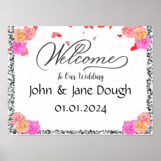 Begrüßungszeichen Poster