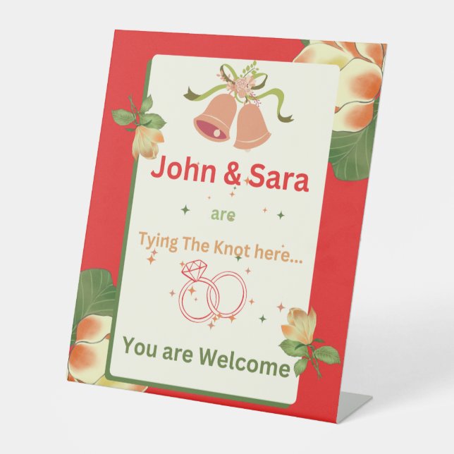 Begrüßungszeichen Sockelschild (Vorderseite)