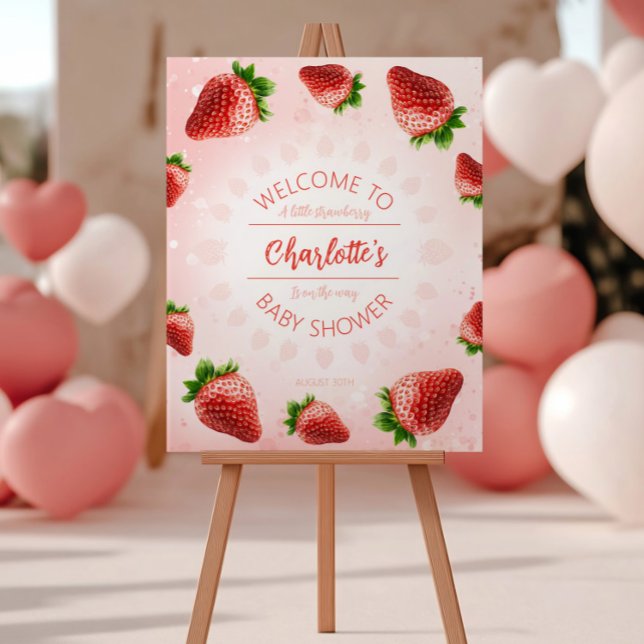 Begrüßungszeichen Strawberry Baby Duster Poster (Von Creator hochgeladen)