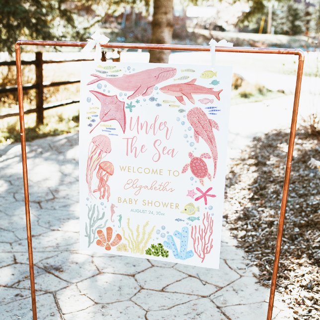 Begrüßungszeichen unter dem Sea Girl-Baby-Duschgel Poster (Von Creator hochgeladen)