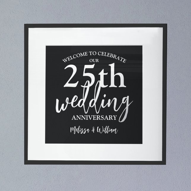 Begrüßungszeichen zum 25. Hochzeitstag Foliendrucke (Von Creator hochgeladen)