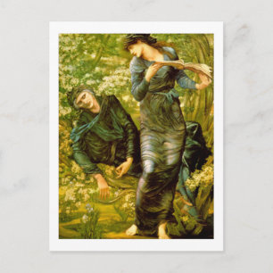 Beguiling von Merlin - Edward Burne-Jones Postkarte