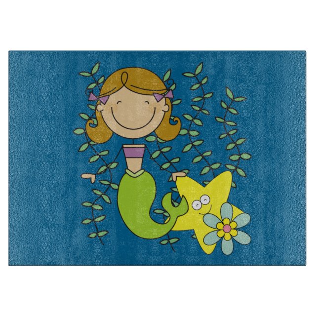 Behaarte Meerjungfrau Browns Schneidebrett (Vorderseite)