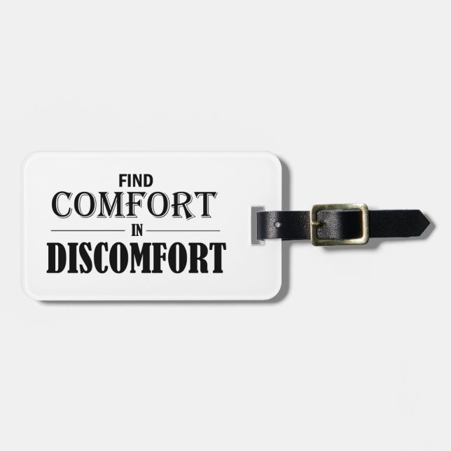 Behaglichkeit finden gepäckanhänger (Vorderseite horizontal)