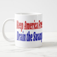Behalt America Free Drain the Swamp Rot blau