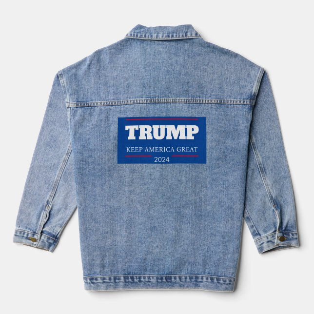 Behalt America Great 2024 Vote Jeansjacke (Rückseite)