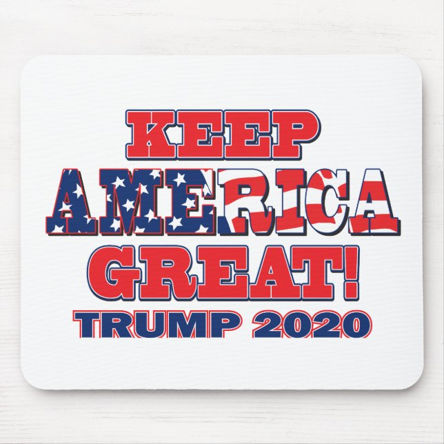 Behalt Amerika groß - Trump 2020 Mousepad (Vorne)