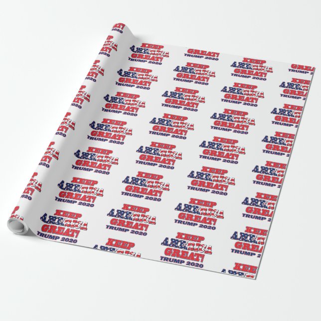 Behalt Amerika Großer Trump 2020 Geschenkpapier (Ungerollt)