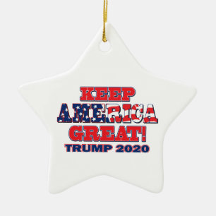 Behalt Amerika Großer Trump 2020 Keramik Ornament