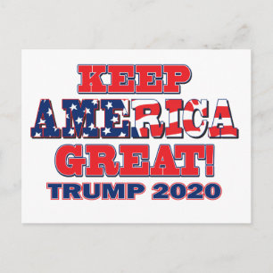 Behalt Amerika Großer Trump 2020 Postkarte