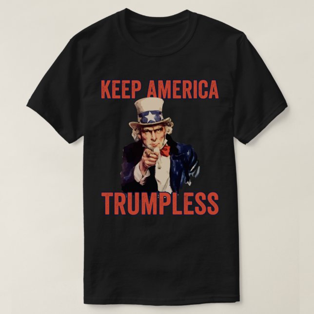 Behalt Amerika ohne Trugschluss T-Shirt (Design vorne)