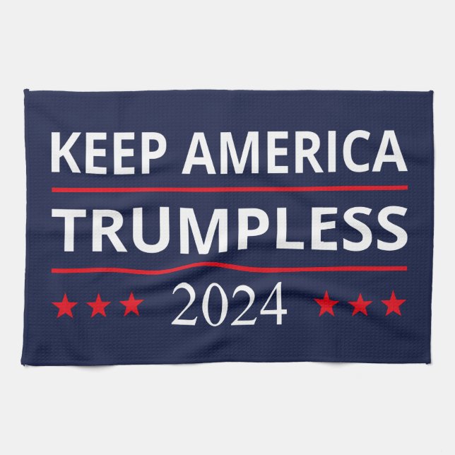Behalt Amerika: Trumpless VII Geschirrtuch (Horizontal)