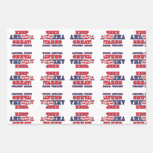 Behalt Amerika wieder groß Trump 2020 Geschenkpapier Set