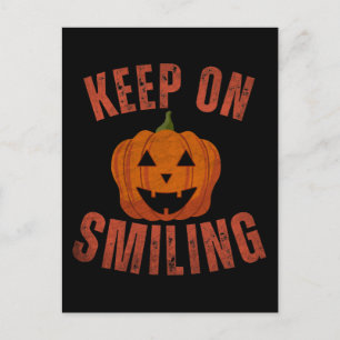 BEHALT AUF DEM KLEINEN HALLOWEEN GESCHENK POSTKARTE