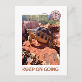 Behalt auf dem Weg zur Inspirationscoddiwoming-Tor Postkarte