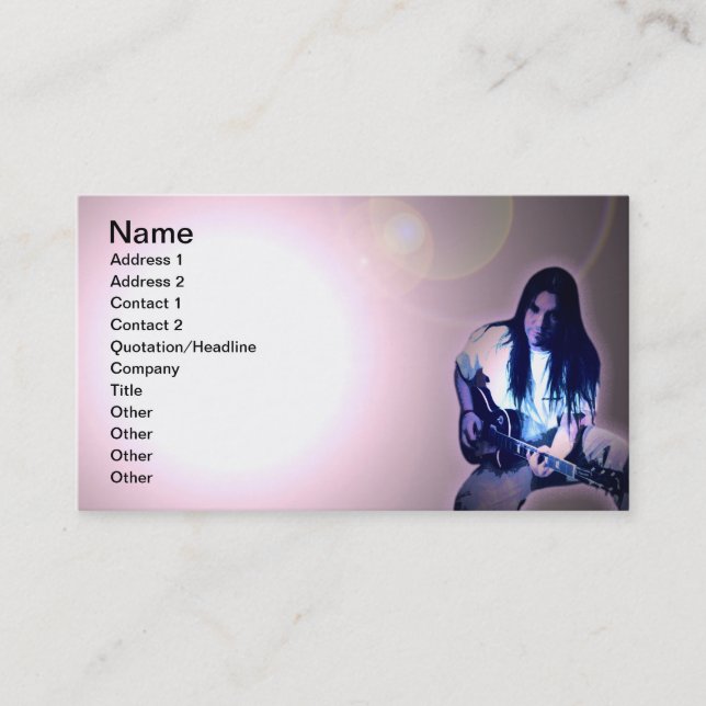 Behalt auf Felsen' Visitenkarte (Vorderseite)