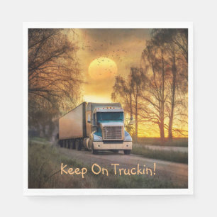 Behalt auf LKW Serviette