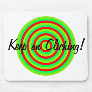 Behalt auf Mausklick auf die Konzentrierten Kreise Mousepad