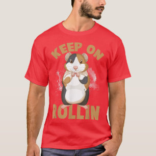 Behalt auf Rolling Niedlich Hamster Guinea Schwein T-Shirt