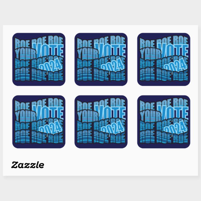 BEHALT AUF ROWING - ROE ROE ROE ROE IHRE STIMME QUADRATISCHER AUFKLEBER (Blatt)