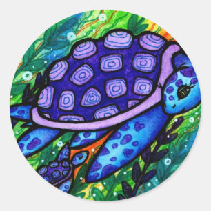 "Behalt auf!" Sea Turtle and Baby Stickers