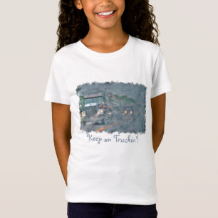 "Behalt auf Truckin'" Regensturm und Big Rig Truck T-Shirt