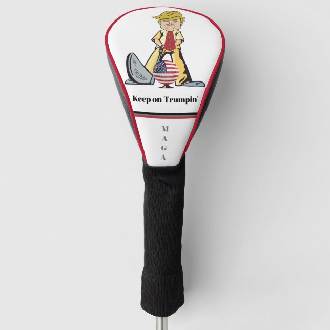 Behalt auf Trumpin' Maga Golf Head Cover Golf Headcover (Vorderseite)