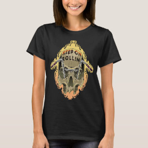 Behalt auf Vintagem Motorrad-Motorrad T-Shirt