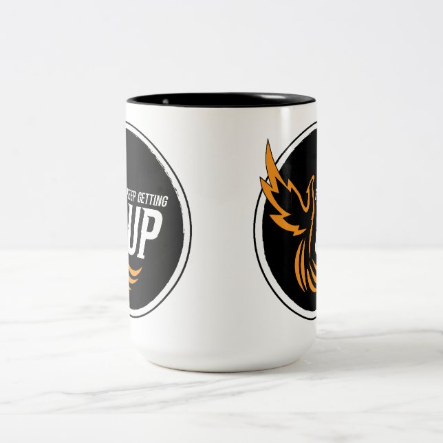 Behalt Aufholen Zweifarbige Tasse (Mittel)