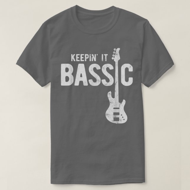 Behalt Bassic Guitar Bass Player 1914 T-Shirt (Design vorne)