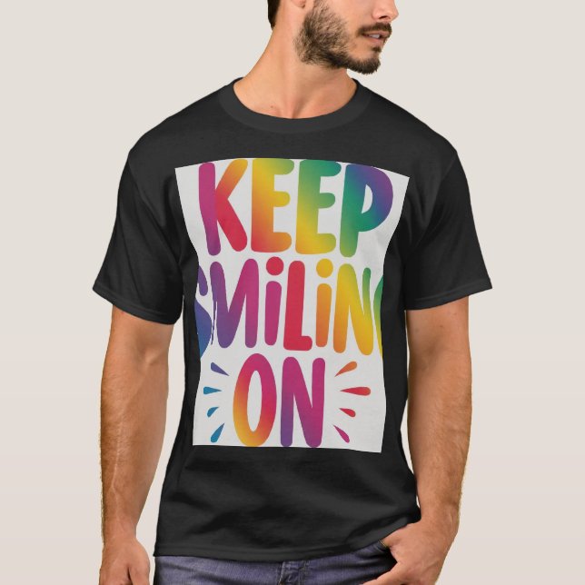 Behalt beim T - Shirt lächeln (Vorderseite)