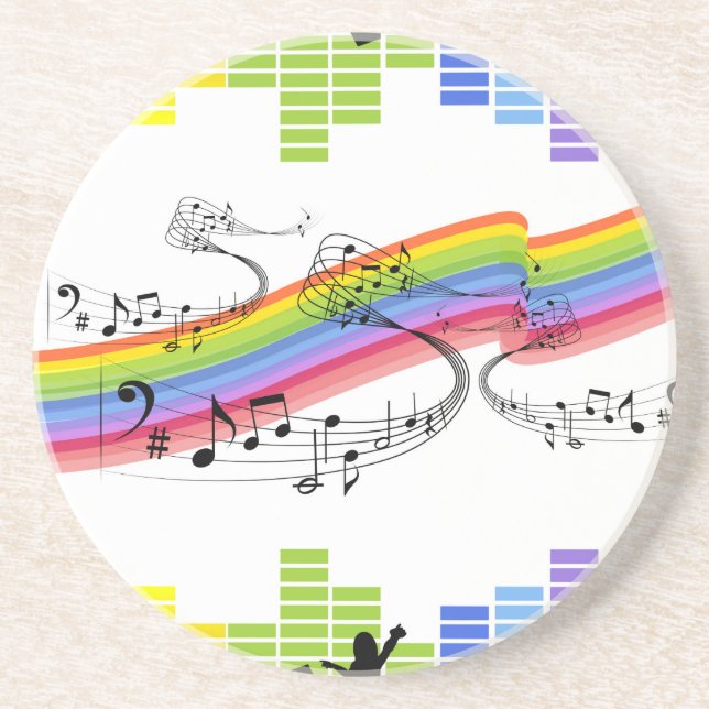 Behalt beim Tanzen Sandstein Untersetzer (Vorne)