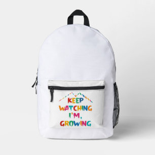 Behalt beobachten, wie ich werde - farbenfroh Moti Bedruckter Rucksack