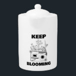 Behalt Blenden Radio Wildblume Teapot<br><div class="desc">Inspiration Behalten Blühen Radio Wildblume Teapot.</div>