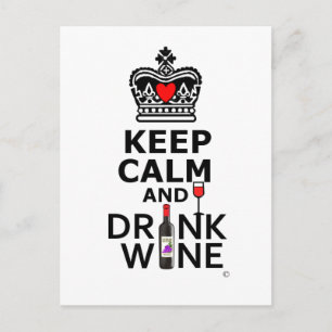 Behalt Cakm and Drink Postkarte